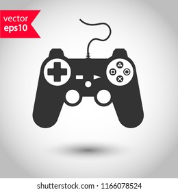 Game pad vector icon. Joystick sign. Joystick icon. EPS 10 flat symbol.