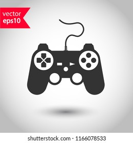 Game pad vector icon. Joystick sign. Joystick icon. EPS 10 flat symbol.