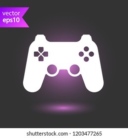 Game pad vector icon. Joystick sign. Joystick icon. EPS 10 flat symbol.