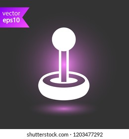 Game pad vector icon. Joystick sign. Joystick icon. EPS 10 flat symbol.