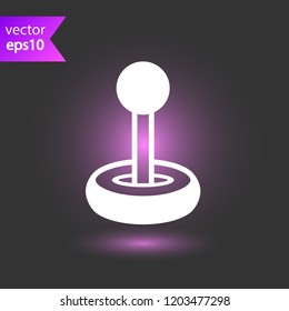 Game pad vector icon. Joystick sign. Joystick icon. EPS 10 flat symbol.