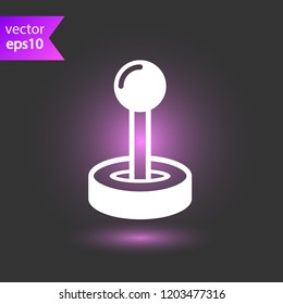 Game pad vector icon. Joystick sign. Joystick icon. EPS 10 flat symbol.