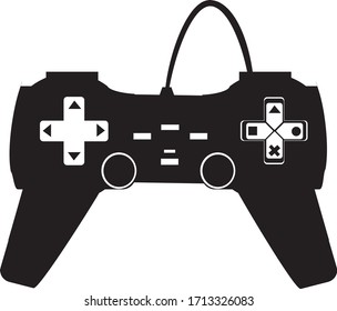 Icono vectorial de la almohadilla de juego. Signo de bastón. 