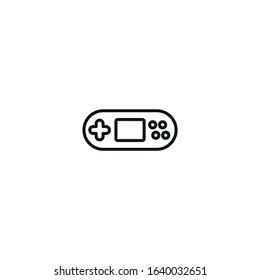 game pad vector icon on white background