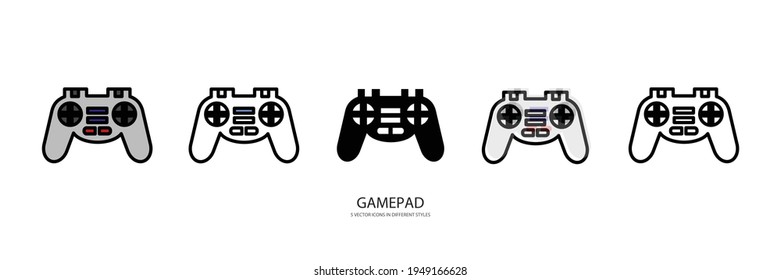 game pad vector type icon