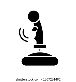Icono negro del panel de juego, ilustración conceptual, símbolo plano vectorial, signo de glifo.