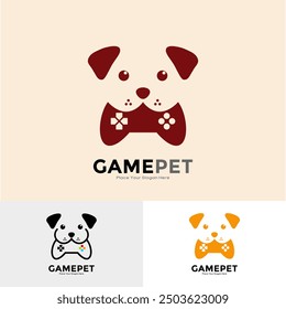 Game pet logo vector design . Suitable for business, gaming, digital, online, pets and animal