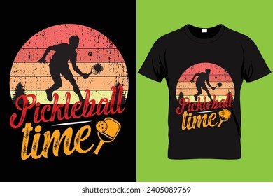 Game Pickleball quote vintage t-shirt graphic design illustrator