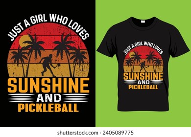 Game Pickleball quote vintage t-shirt graphic design illustrator