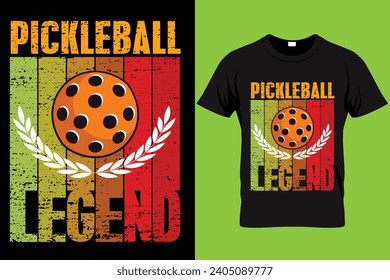 Game Pickleball quote vintage t-shirt graphic design illustrator