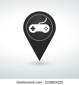 game pin Map pin icon