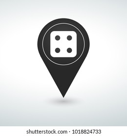 game pin Map pin icon