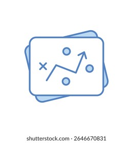 Game Plan Icon vector stock illustration