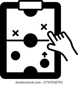 Plano de Jogo na Área de Transferência com Apontamento Manual