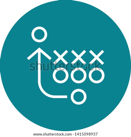 Game Plan Playbook Outline Icon