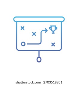 Game Plan Vector icon stock illustration
