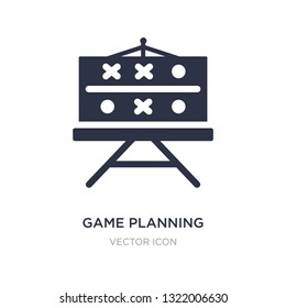 game planning icon on white background. Simple element illustration from American football concept. game planning sign icon symbol design.