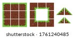 Game platform icons set. Flat set of game platform vector icons for web design