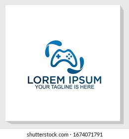 game play logo template design vector, technology logo vector