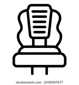 Game player chair icon outline vector. Gaming furniture. Modern videogame accessory