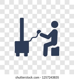 Game playing icon. Trendy Game playing logo concept on transparent background from Activity and Hobbies collection