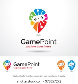 Game Point Logo Template Design Vector 