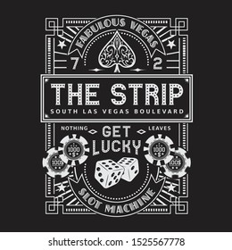 Game poker illustration, tee shirt graphics, vectotrs, the stripe typography, hand drawn artwork
