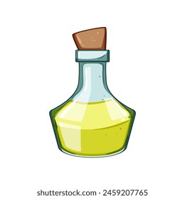 game potion bottle cartoon. flask apothecary, elixir witch, chemistry medicine game potion bottle sign. isolated symbol vector illustration