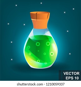 A game. Potion Cartoon button. Bright. Shine congratulation. Win. For your design.