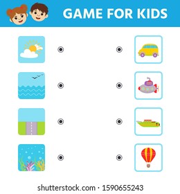 game preschool children find match transport stock vector royalty free 1590655243 shutterstock