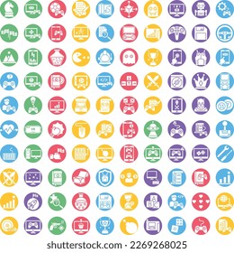 Game Production icons, Production icons collection, Game Production vector set, Game Productionpack, Game icons set, icons pack,set of Production flat icon set