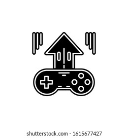 game publishing icon. Simple glyph, flat vector of game development icons for ui and ux, website or mobile application