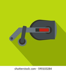 Game reality glasses icon. Flat illustration of game reality glasses vector icon for web