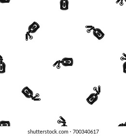Game reality glasses pattern repeat seamless in black color for any design. Vector geometric illustration