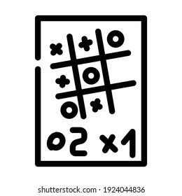 game for relax line icon vector. game for relax sign. isolated contour symbol black illustration