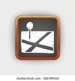 Game Remote Control doodle drawing