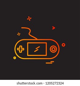 Game remote icon design vector