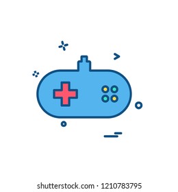 Game remote icon design vector