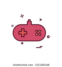 Game remote icon design vector