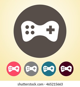 Game Remote Icon in round shape.