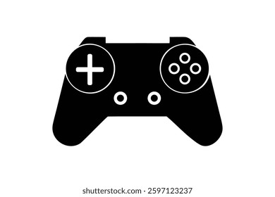 Game Remote Icon Silhouette Vector Design