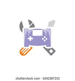 Game Repair Logo Icon Design