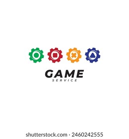Plantilla de Vector de icono de reparación de juegos