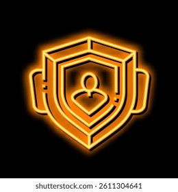 game reward of successful achievement neon light sign vector. game reward of successful achievement illustration