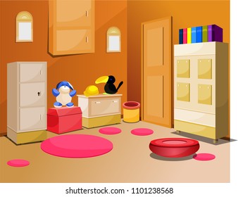 game room children's interior vector