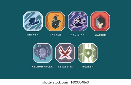 Game RPG Class Logo Or Icon Full Color