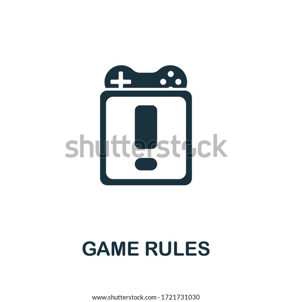 Game Rules Icon Video Games Collection Stock Vector (Royalty Free ...