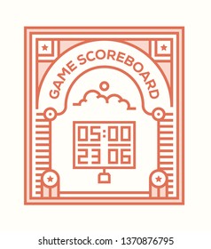 GAME SCOREBOARD ICON CONCEPT