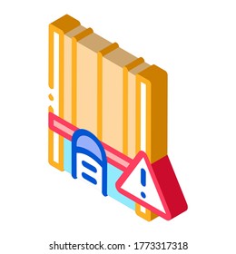 Game Scoreboard Icon Vector. Isometric Game Scoreboard isometric sign. color isolated symbol illustration