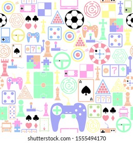 game seamless pattern background icon.